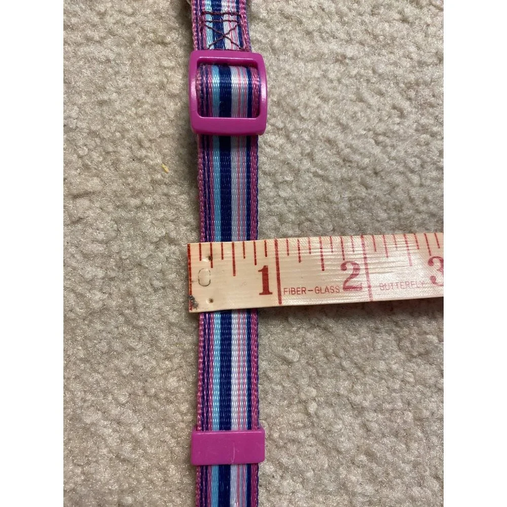 Pastel Stripe Adjustable Dog Collar